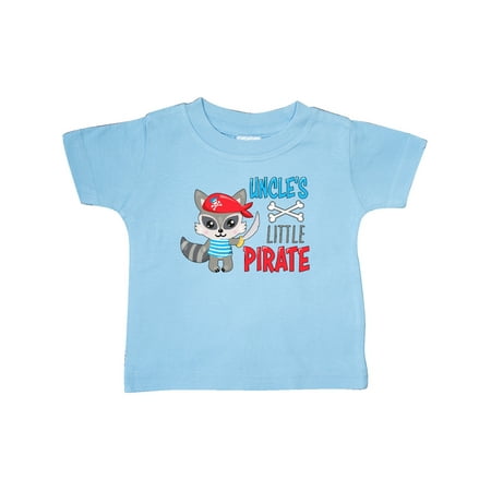 

Inktastic Uncle s Little Pirate Cute Raccoon with Sword Gift Baby Boy or Baby Girl T-Shirt