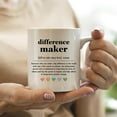 thumbnail image 3 of Difference Maker Definition Mug - Thank You Gifts, Appreciation Gifts for Coworkers, Retirement Gifts, 11oz Difference Maker Coffee Mug Ceramic, 3 of 6