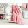 thumbnail image 3 of (4 pack) Your Zone Pink, Soft, Oversized, Fuzzy  Throw Blanket for Kids, 72 x 50 inches, 3 of 11