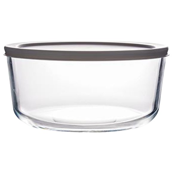Basiess Glass Bowl, Glass Storage Containers Set | Leakproof | Microwave Freezer Oven & Dishwasher | Ideal for Meal Prep & Pantry Organization Grey, Glass Fresh-Keeping Bowl Grey