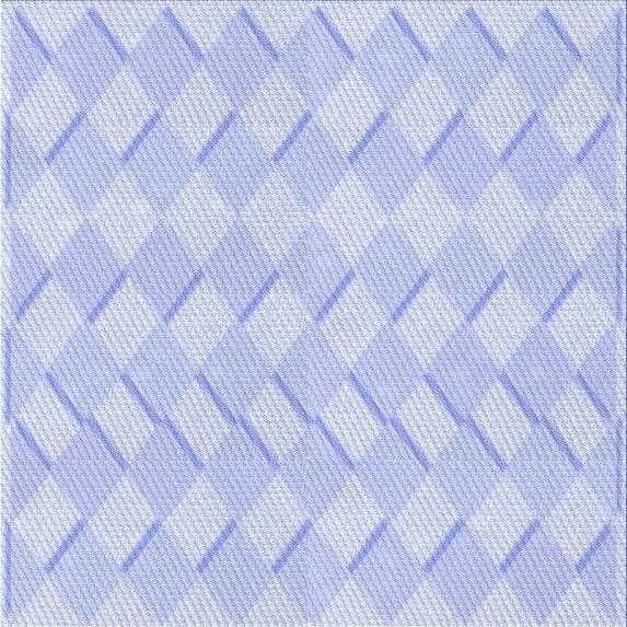 Ahgly Company Indoor Square Patterned Heavenly Blue Area Rugs, 6' Square