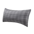 thumbnail image 6 of (3 pack) Mainstays Microfiber Body Pillowcase Cover, Gray Plaid, Zipper Closure, 20"x52", Versatile and Stylish for All Ages, 6 of 7