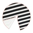 thumbnail image 2 of Daiia Black And White Stripes Drawing Merry Christmas Tree Skirt , Xmas Large Lace-up Tree Skirt, Santa Snowflakes Rustic Home Decorations New Year Party Farmhouse Decor-48", 2 of 7