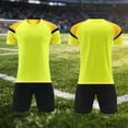 thumbnail image 2 of Miluxas Boys Clothes Summer Solid Color T-Shirt and Shorts Set 2 Pieces Teen Trendy Outfits Yellow XS(XS), 2 of 6