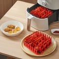 thumbnail image 4 of Silicone Bacon Tray And Rack For Air Fryer And Microwave Oven Non Stick Easy Clean 7.48X7.48X2.17 Inches, 4 of 7