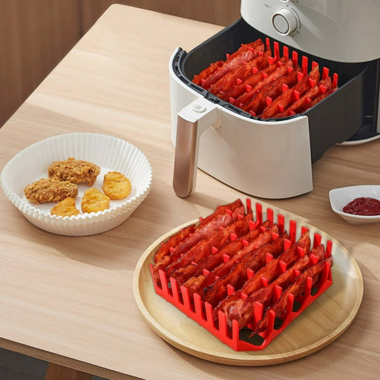 Silicone Air Fryer Bacon Silicone Baking Pans Temperature