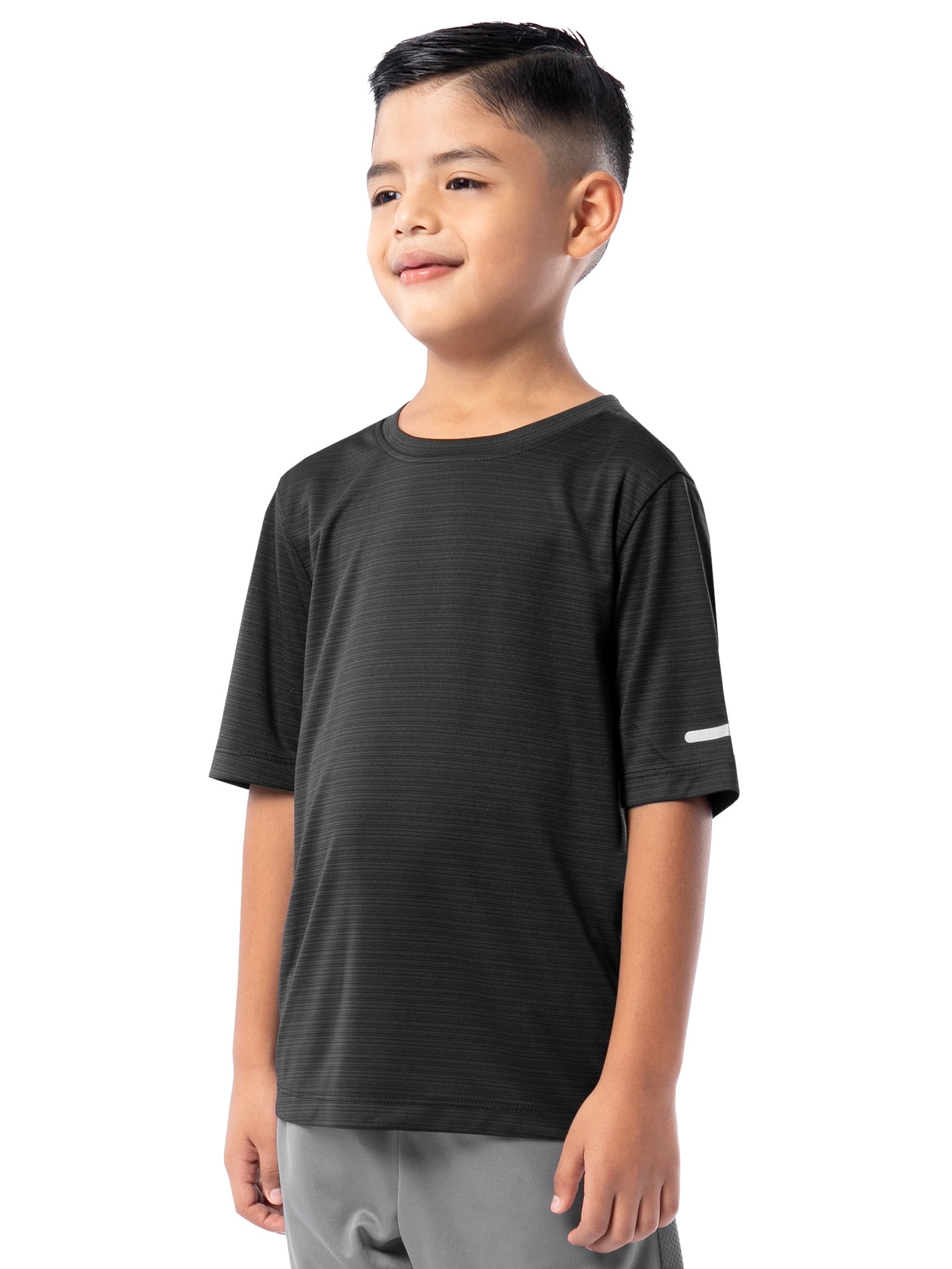Athletic Works Boys Short Sleeve Core Performance T-Shirt, Sizes 4-18 & Husky