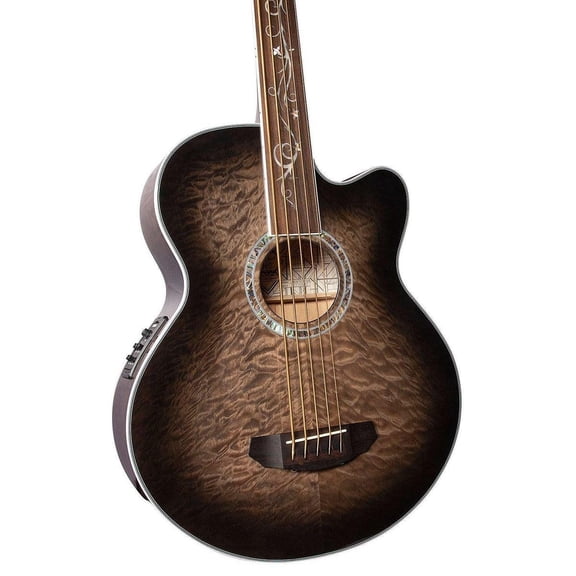 Michael Kelly Dragonfly Fretless 5 5 String Acoustic Electric Bass Guitar