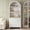 White, variant on Arched Storage Bookcase, Modern Arch Bookshelf, Arch Cabinet Solution, 5-Tier Adjustable Shelving, 15.4"D x 30.8"W x 71.3"H