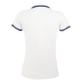 thumbnail image 2 of SOLS Womens Pasadena Tipped Short Sleeve Pique Polo Shirt, 2 of 4