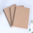 thumbnail image 2 of Miangastore 3Pcs A5 Kraft Notebook Diary Notebook Journal Writing Notebook for Student Size M (Buff), 2 of 8