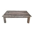 thumbnail image 2 of Benjara 59" Rustic Coffee Table- Rectangular Top- Old Antique Wood- Brown, 2 of 5