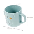thumbnail image 2 of LEORX 2Pcs Plastic Bathroom Cups for Toddlers Cute 3D Bear Design Assorted Colors for Rinsing and Drinking, 2 of 8