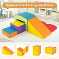 thumbnail image 4 of Costway Ensemble de Jeu d'Activité d'Escalade et de Rampement Multicolore 6 Pcs avec Escaliers Glissades en Tunnel et Rampe, 4 of 10