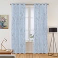 thumbnail image 2 of Kitchen Curtains 84 Inch Length 2 Panels, Blue Branches Grommets Window Treatment Curtain, Vintage Art Farmhouse Thermal Curtains Drapes for Living Room/Bathroom, 2 of 9