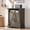 Dark Rustic Oak, variant on 24" Farmhouse Storage Cabinet with Barn Doors, Coffee Bar Cabinet | Dark Rustic Oak Accent Cabinet with 3 Level Adjustable Shelf for Kitchen, Bathroom Entryway and Coffee Bar Storage