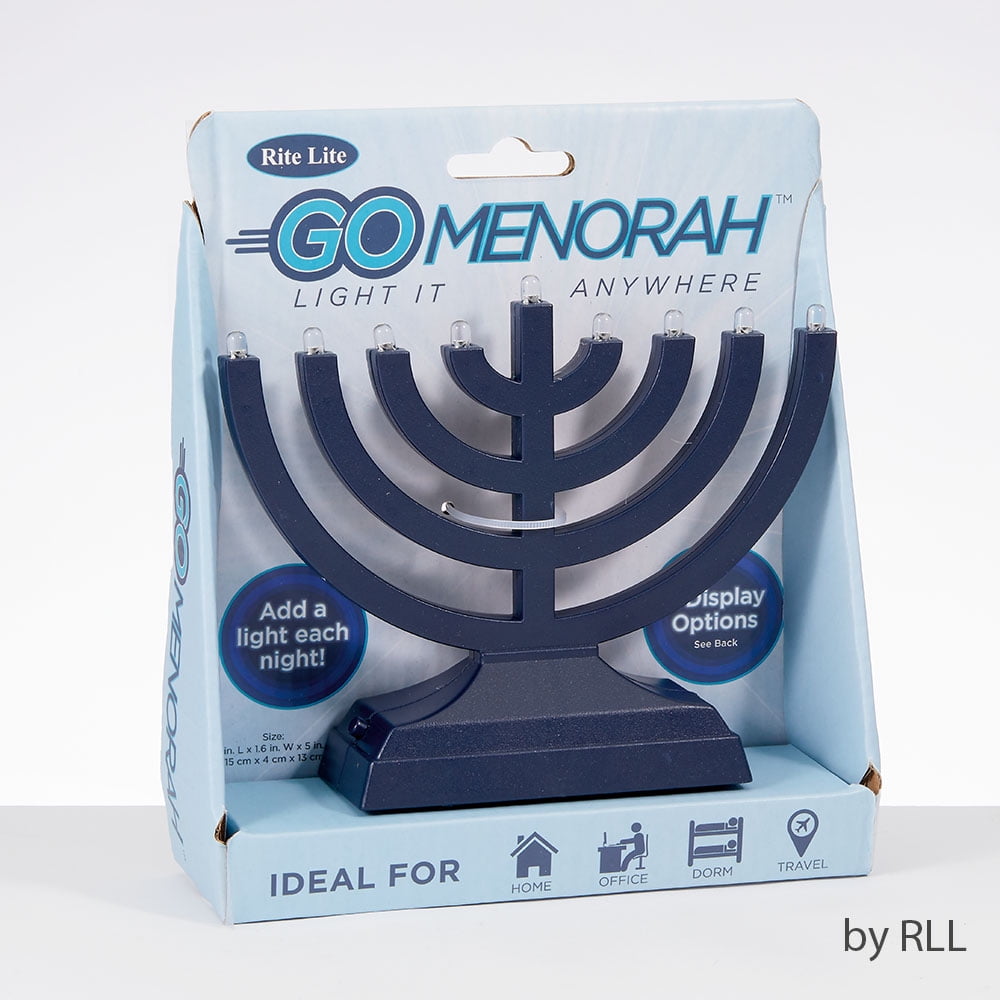 Rite Lite 8.75" Battery Operated "Go Menorah" Hanukkah