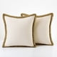 thumbnail image 5 of Funda de almohada de lino y algodón de imitación de color sólido, funda de cojín con ribete de cuerda de lino, funda de almohada para sofá, funda de almohada para mesita de noche, 5 of 5