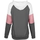 thumbnail image 5 of Sudaderas con capucha de bloque de color para mujer, sudadera de manga larga, jersey, túnica, tops con bolsillo para niñas y adolescentes Fokelyi WRMH-135-2, 5 of 7
