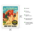 thumbnail image 2 of Visit Bryce Canyon Nat’l. Park Utah - Grand Canyon Zion & Bryce National Parks - Vintage Railroad Travel Poster c.1935 - Bamboo Fine Art 290gsm Paper Print (Unframed) 24x32in, 2 of 4