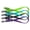 Black, variant on Showman 3/4" Flat Nylon Wither Strap (Black)