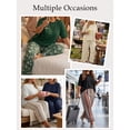 thumbnail image 2 of Gleelist Two Piece Sets for Women Summer Outfits Lounge Sets Short Sleeve Tops Cropped Pants Comfy Pjs Sets(1X-5X), 2 of 6