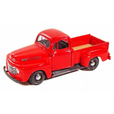 Die Cast Scale Model 1950 Chevrolet 3100 RED Pickup truck; retro