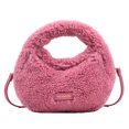 thumbnail image 1 of Bolso de bola de masa para mujer bolso de mano de felpa informal bolso cruzado peludo bolso para citas de invierno, 1 of 9