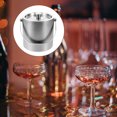 thumbnail image 5 of UPKOCH 1Pc Bar Ice Bucket Made of Stainless Steel for Cooling Wine and Beer in Nightclubs and Gatherings 5.86X5.86X6.56In, 5 of 6