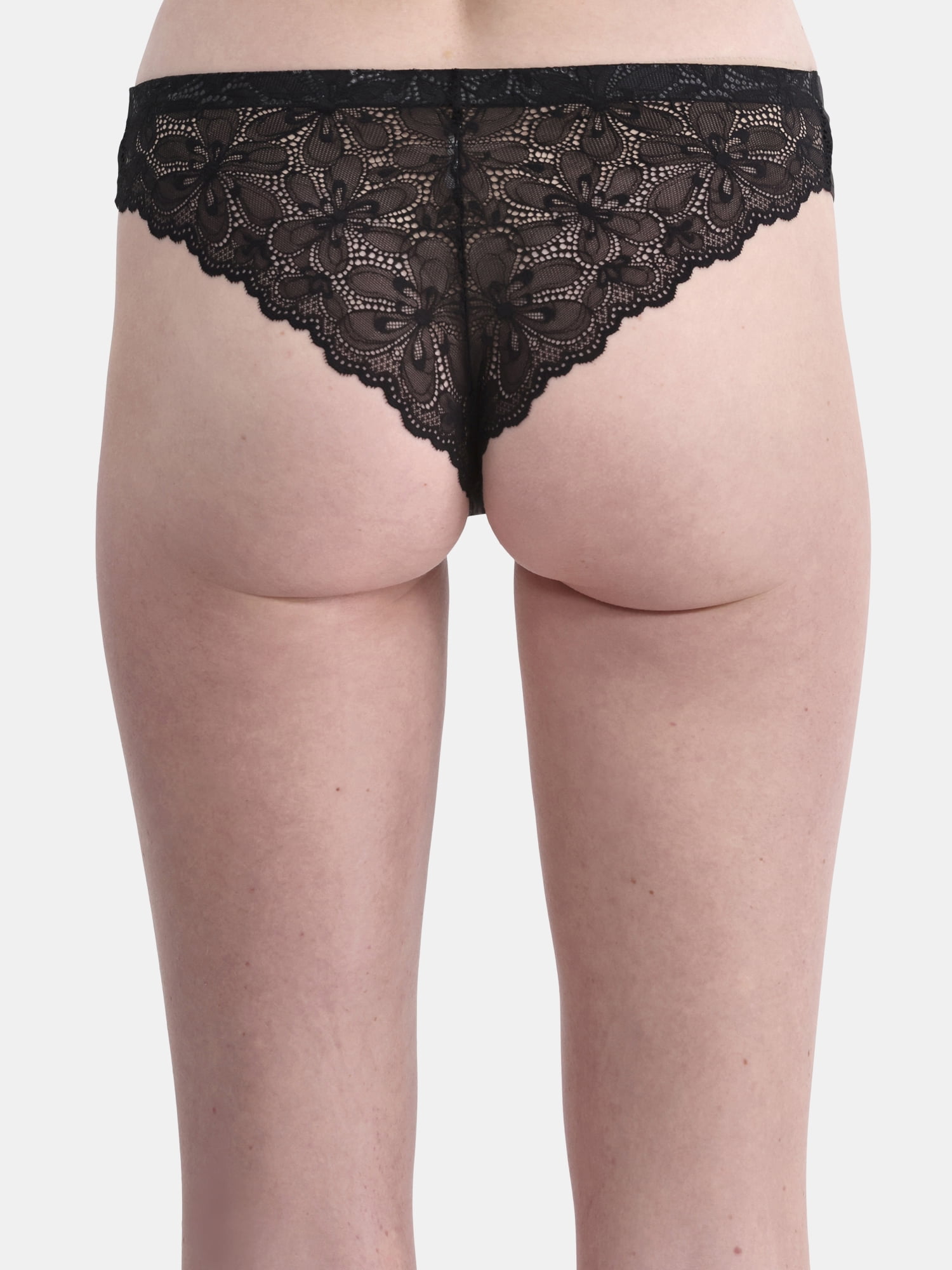 No Boundaries Micro Sheer Lace Cheeky Panties, Women’s