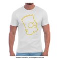 thumbnail image 1 of Playera Simpsons Talla CH Manga Corta Con Estampado de Bart Blanco, 1 of 3