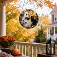 thumbnail image 5 of Halloween Decoration Indoor Outdoor Clearance Under $5.00! Thanksgiving Fall Decorations for Home, Halloween Ghost And Cats Acrylic Puzzle Hanging Ornaments Spooky Festival Decor Pendants, 5 of 6