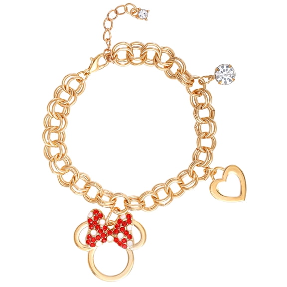 Disney Minnie Mouse Bow Charm Bracelet, 7 1'' Chain
