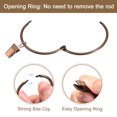 thumbnail image 4 of Unique Bargains Curtain Rings with Clips, 20pack Drapery Curtain Clip Rings, 2.5 Inch Curtain Clip Rings Hooks (Copper), 4 of 5