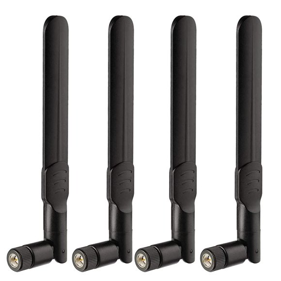 Antena BINGFU 4G LTE 8dBi SMA macho, paquete de 4 unidades para CPE inalámbrico