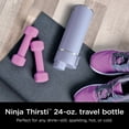 thumbnail image 4 of Ninja Thirsti 24oz. Travel Water Bottle, Stainless Steel Tumbler for Carbonated Drinks, Purple, 4 of 12
