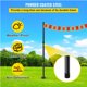 thumbnail image 3 of Poste de Luz de Cadena VEVOR 9.6ft Acero con Recubrimiento en Polvo Negro, 3 of 9