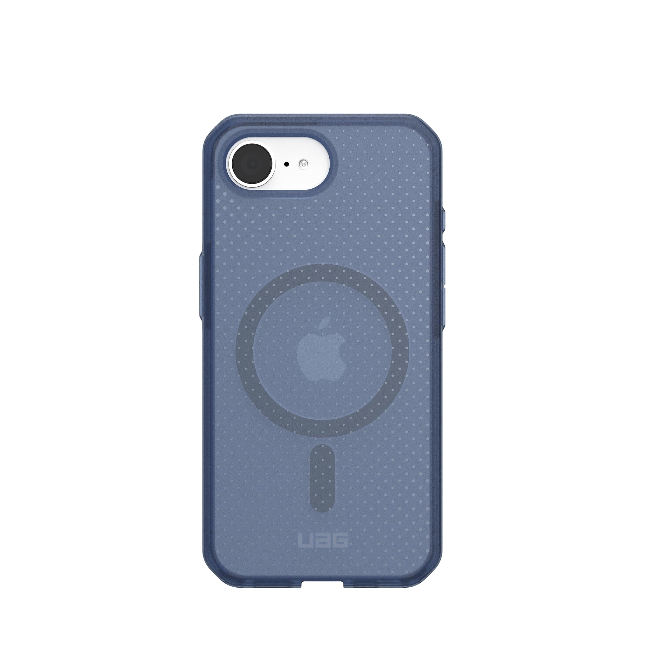 UAG iPhone 17e / iPhone 16e Case Dot - Compatible with MagSafe Rugged Lightweight Textured Clear Military Grade Drop Proof Protective Cover, Cloud Blue