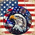 thumbnail image 5 of Colorful Acrylic Free Bird Window Hanging with American Flag Design, Sunlight Catcher Patriotic Hanging Ornament for Windows, Doors and Indoor Decor on Independence Day and National Holidays, 5 of 6