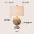 thumbnail image 5 of JONATHAN Y Monkey's Fist 24" Knotted Rope LED Table Lamp, Brown, JYL1005A, 5 of 5
