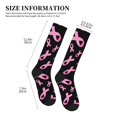 thumbnail image 4 of Sikiie Breast Cancer Awareness 1 Pairs Compression Socks for Men and Women 15-20 mmHg Running Support Socks, 4 of 7