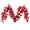 Red, variant on Vickerman 6' Gold Artificial Gardenia Glitter Garland.