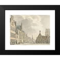 thumbnail image 2 of Abraham de Haen II 24x18 Black Modern Framed Museum Art Print Titled - Town Hall and Markt in Bergen Op Zoom (1739), 2 of 5
