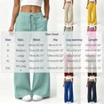 thumbnail image 3 of VBVC Women's Cotton Linen Pants with Pockets , Drawstring Wide Leg Sweatpants For Women, S-3XL, 3 of 9
