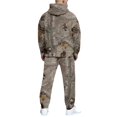 thumbnail image 4 of AVYERVO Mens Sweatsuits 2 Piece Set Gym Mens Track Suits 2 Piece Set Casual Sweatshirt and Sweatpants Set Fall Sweatpants Set with Pockets, Light Brown L, 4 of 4