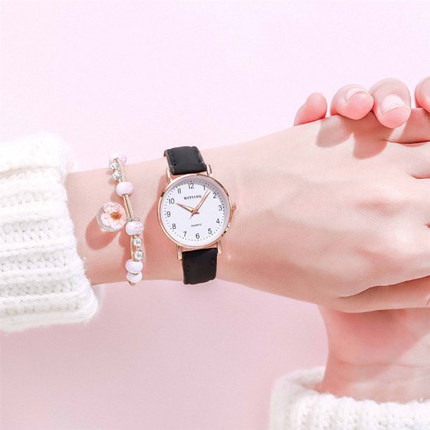 Organizadores Ladies Diamond-Studded Luminous Retro Female Watch Belt Quartz Watch Choice of Gifts (en inglés) Comprar 2 Barco 3