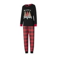 thumbnail image 3 of Hirigin Family Matching Christmas Pajamas Set Letter  Christmas Tree  Plaid Print Holiday Pajamas Sleepwear Dad Mom Kids PJs, 3 of 9