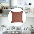 thumbnail image 5 of Acheng Pillow Covers Set of 2 Terracotta Rust Decorative Throw Pillow Covers Square Accent Cushion Case for Couch Sofa Living Room Farmhouse Home Decoration 24x24in, 5 of 7