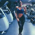 thumbnail image 4 of ITFABS Women Pants Mesh Long Stretchy Workout Control Wide Elastic Band Pant, 4 of 4