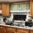thumbnail image 6 of Green Snowflakes Valances for Windows, Winter Xmas Green White Nature Snow Scene Rod Pocket Valance Short Window Treatments Curtains for Kitchen Bathroom Bedroom Decor, 60 x 14 Inches, 6 of 9